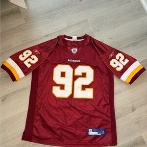 Reebok NFL Authentic Washington Redskins Haynesworth #92 Jersey Sz 52